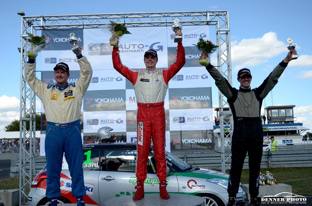 3 mand, 2 løb, 1 og samme udfald. Tommy Nygaard foran Steffen Larsen og Tue Nielsen.
(Foto: Denner Photo)